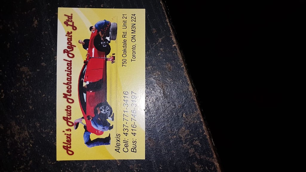 Alexis Auto Mechanical Repair LTD | 750 Oakdale Rd Unit 21, North York, ON M3N 2Z4, Canada | Phone: (416) 746-3197