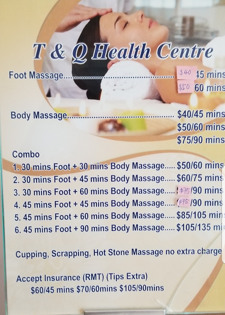 T & Q Health Centre | 4385 Sheppard Ave E Unit 4, Scarborough, ON M1S 1T9, Canada | Phone: (416) 551-8896