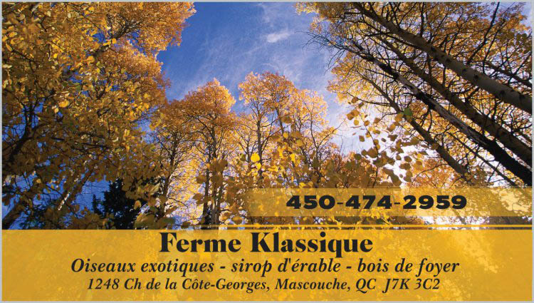 Ferme Klassique | 1248 Chemin de la Côte Georges, Mascouche, QC J7K 3C2, Canada | Phone: (450) 474-2959