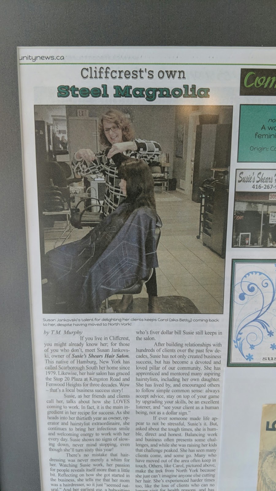 Susies Shears Beauty Salon | 3093 Kingston Rd, Scarborough, ON M1M 1P1, Canada | Phone: (416) 267-9505