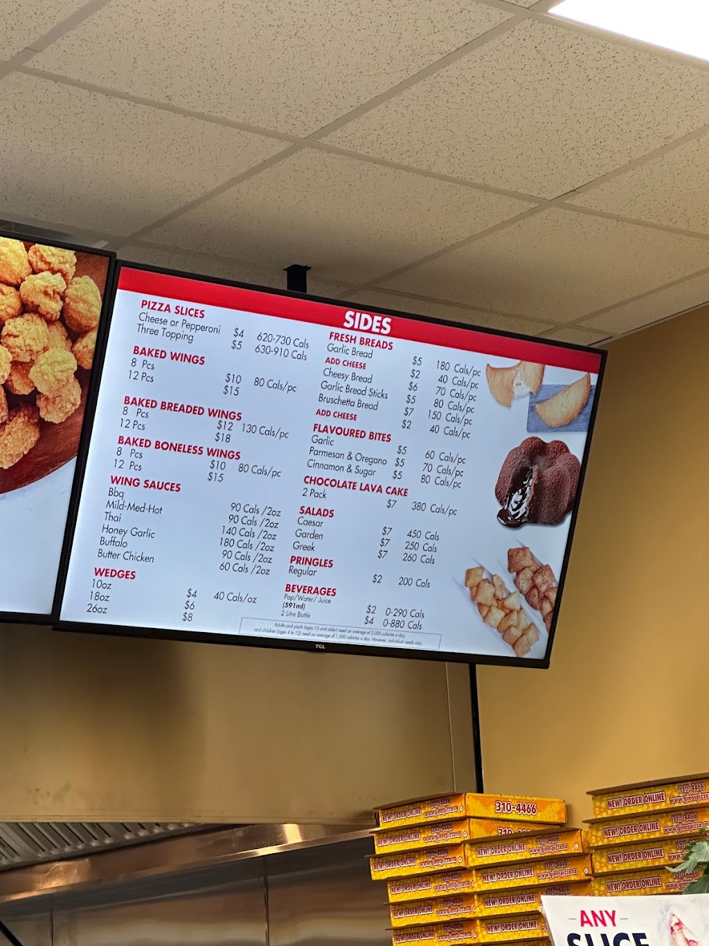 Ginos Pizza | 5025 Heatherleigh Ave Unit 4, Mississauga, ON L5V 2Y7, Canada | Phone: (905) 502-0111