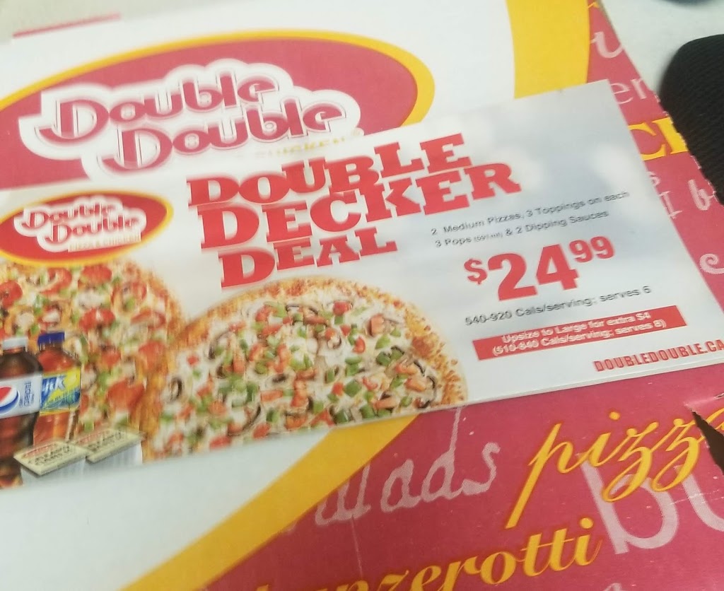Double Double Pizza & Chicken | 3101 Kingsway Dr, Kitchener, ON N2C 2M5, Canada | Phone: (519) 748-5465