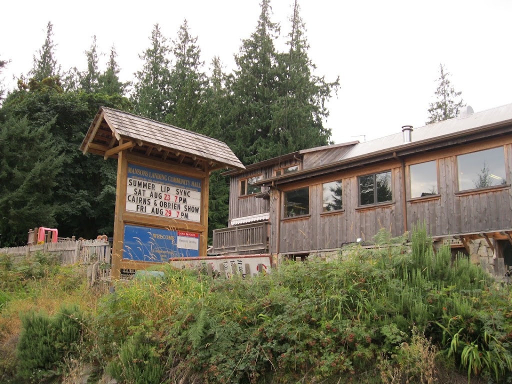 Mansons Hall | 983 Beasley Rd, Mansons Landing, BC V0P 1K0, Canada | Phone: (250) 935-0015