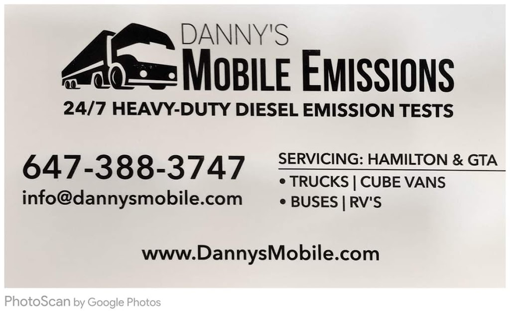 Dannys Mobile Emissions Ltd. | 1595 Victoria St N Unit 106B, Kitchener, ON N2B 3E6, Canada | Phone: (647) 388-3747