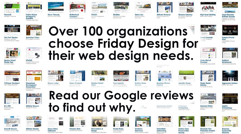 Friday Design | 3141 Angus Rd, Cassidy, BC V0R 1H0, Canada | Phone: (250) 755-1036