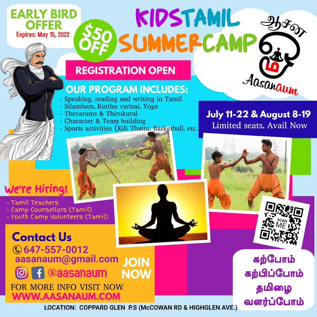 Aasanaum - Kids Tamil Summer Camp (Markham) | 131 Coppard Ave, Markham, ON L3S 2T5, Canada | Phone: (647) 557-0012