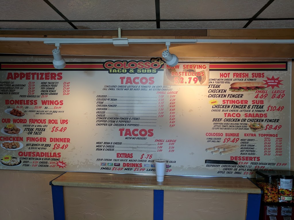 Colosso Taco & Subs | 7101 Packard Rd, Niagara Falls, NY 14304, USA | Phone: (716) 371-0297