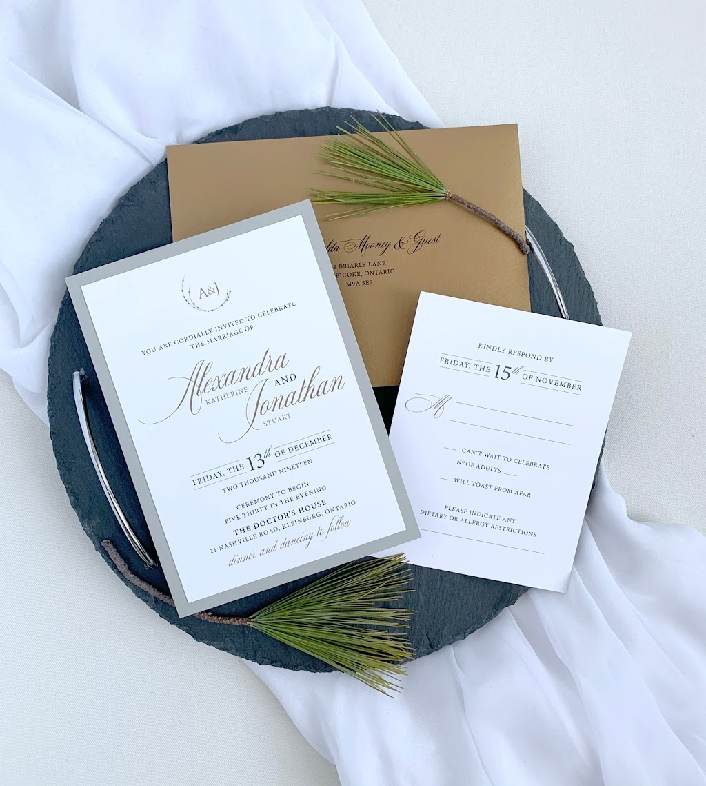 Stylish Moments Invitation Studio | 1891 Hindhead Rd, Mississauga, ON L5J 1N4, Canada | Phone: (647) 299-2588