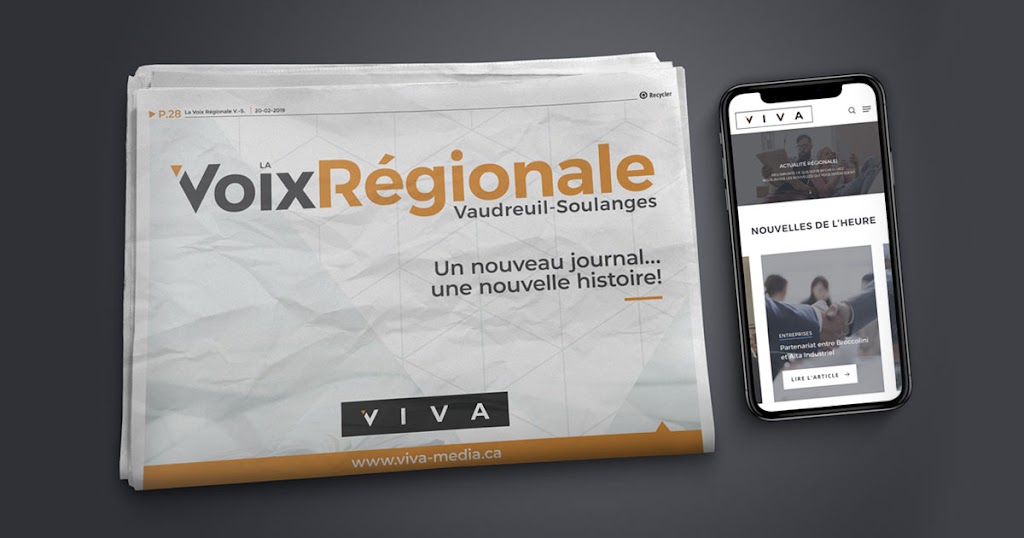 VIVA média | 3701 Bd de la Cité-des-Jeunes, Vaudreuil-Dorion, QC J7V 8P2, Canada | Phone: (450) 455-7955