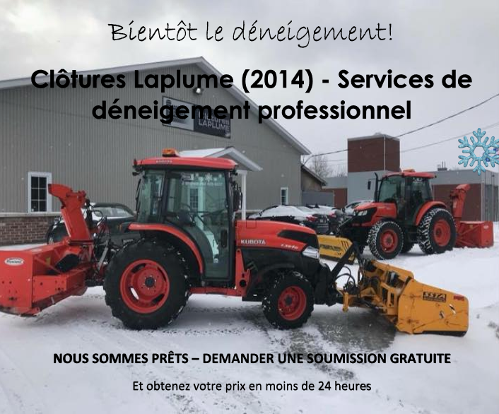 Clôtures Laplume 2014 | 380 Rue Bernard, Waterloo, QC J0E 2N0, Canada | Phone: (450) 539-0990