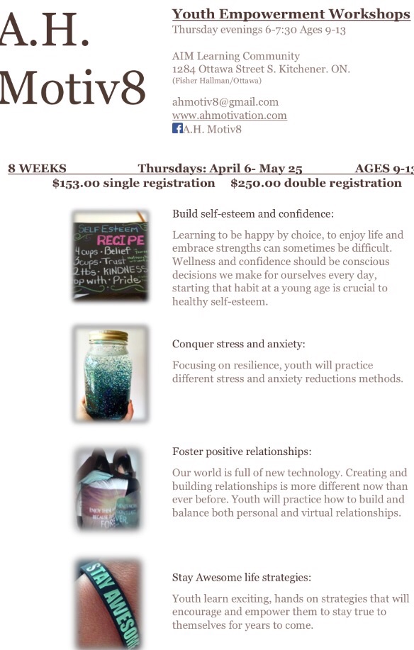 A.H. Motiv8 | 1284 Ottawa St S, Kitchener, ON N2E 1M1, Canada | Phone: (519) 496-7443