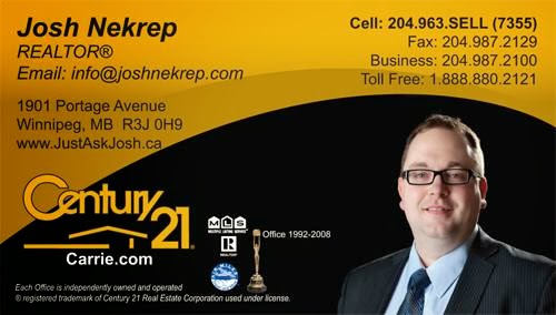 Josh Nekrep, Realtor, Century21Carrie.com | 1901 Portage Ave, Winnipeg, MB R3J 0H9, Canada | Phone: (204) 963-7355