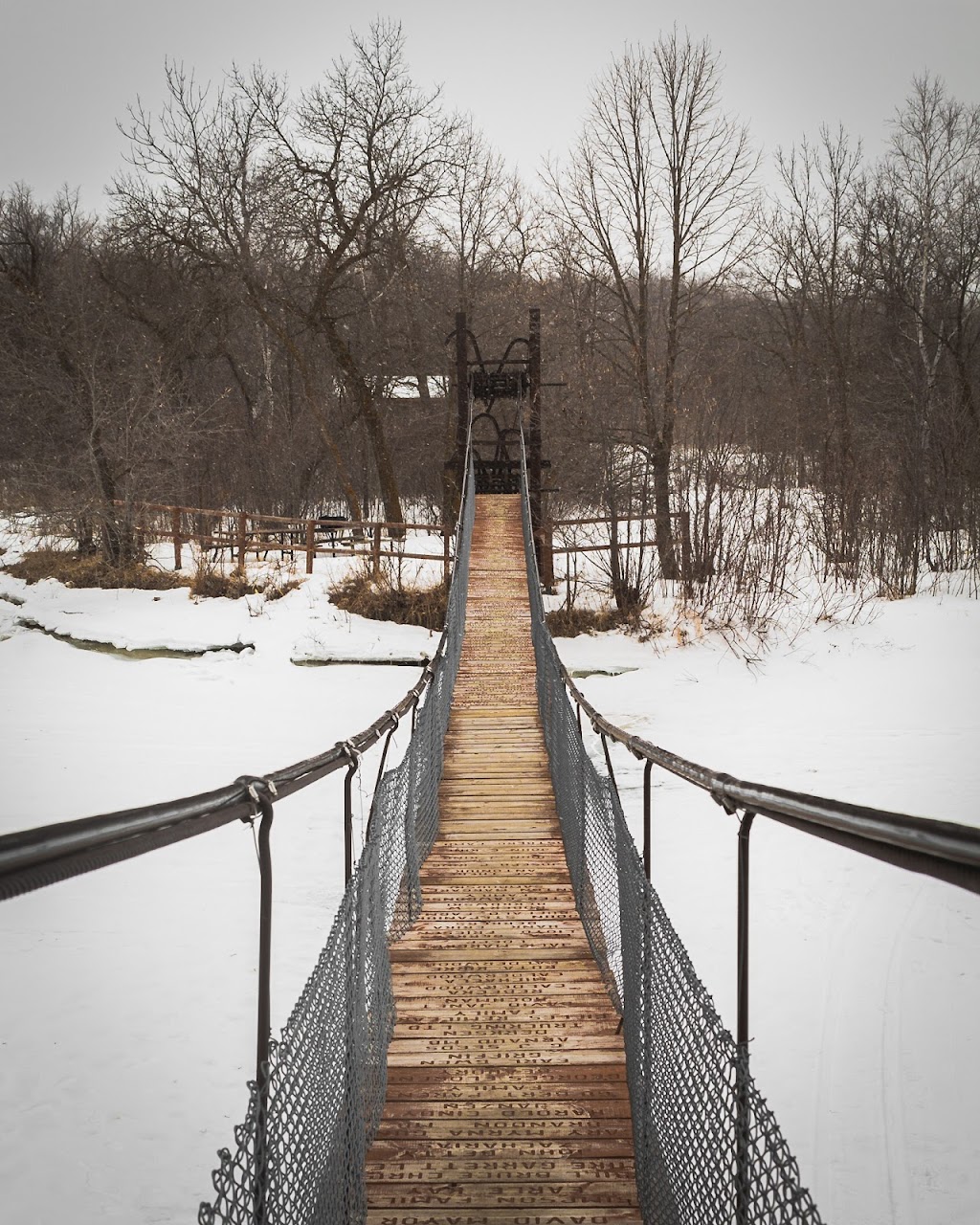 Swinging bridge | 13079 B 345, Saint Malo, MB R0A 1T0, Canada | Phone: (204) 427-2922