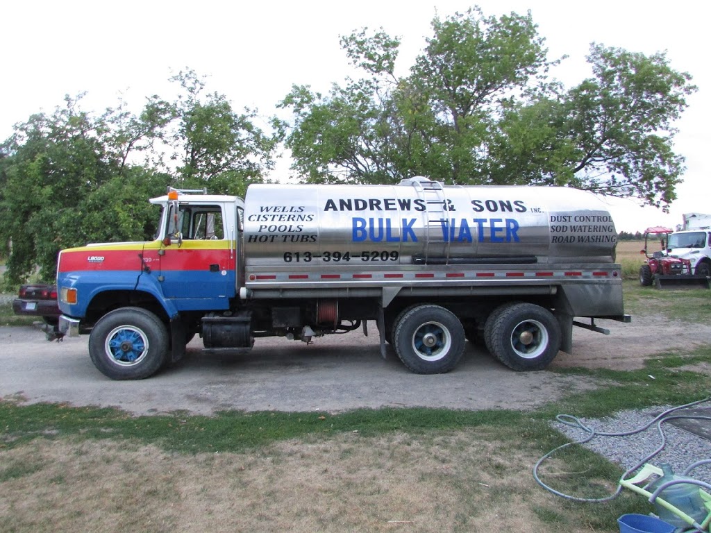 Andrews & Sons Bulk Water | 2336 County Rd 64, Carrying Place, ON K0K 1L0, Canada | Phone: (613) 394-5209