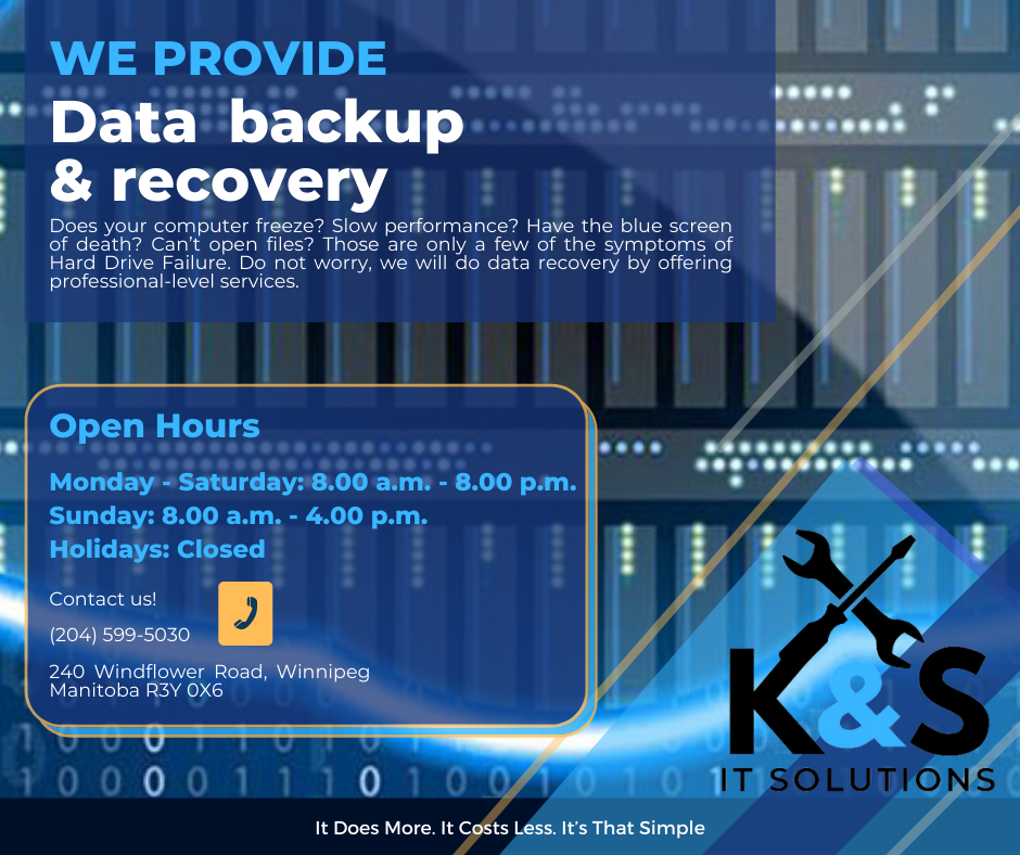 K & S I.T Solutions | 240 Windflower Rd, Winnipeg, MB R3Y 0X6, Canada | Phone: (431) 277-1101