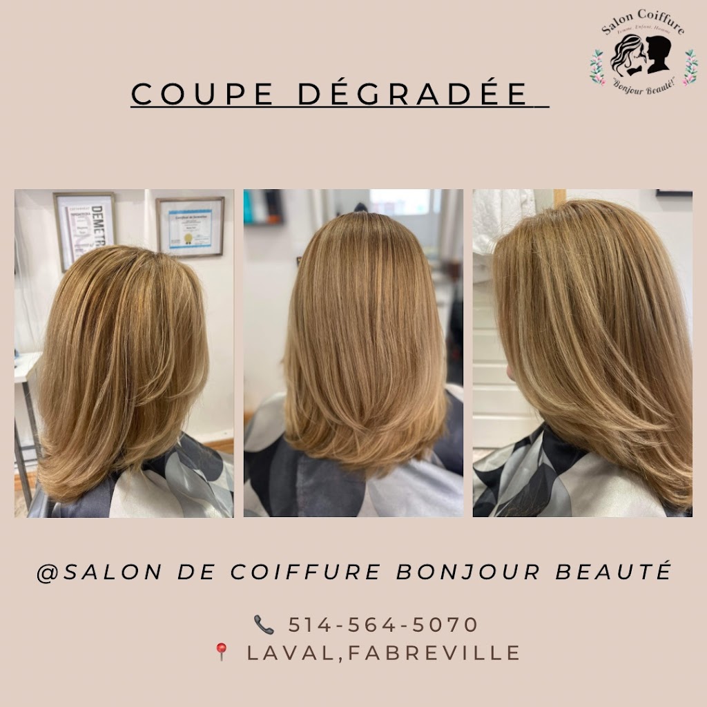 Salon de Coiffure Fabreville Bonjour Beauté | 1172 40e Av, Laval, QC H7R 4X8, Canada | Phone: (514) 564-5070