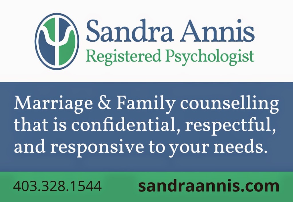 Sandra Annis Counselling Psychologist | 1715 9 Ave S, Lethbridge, AB T1J 1W4, Canada | Phone: (403) 328-1544