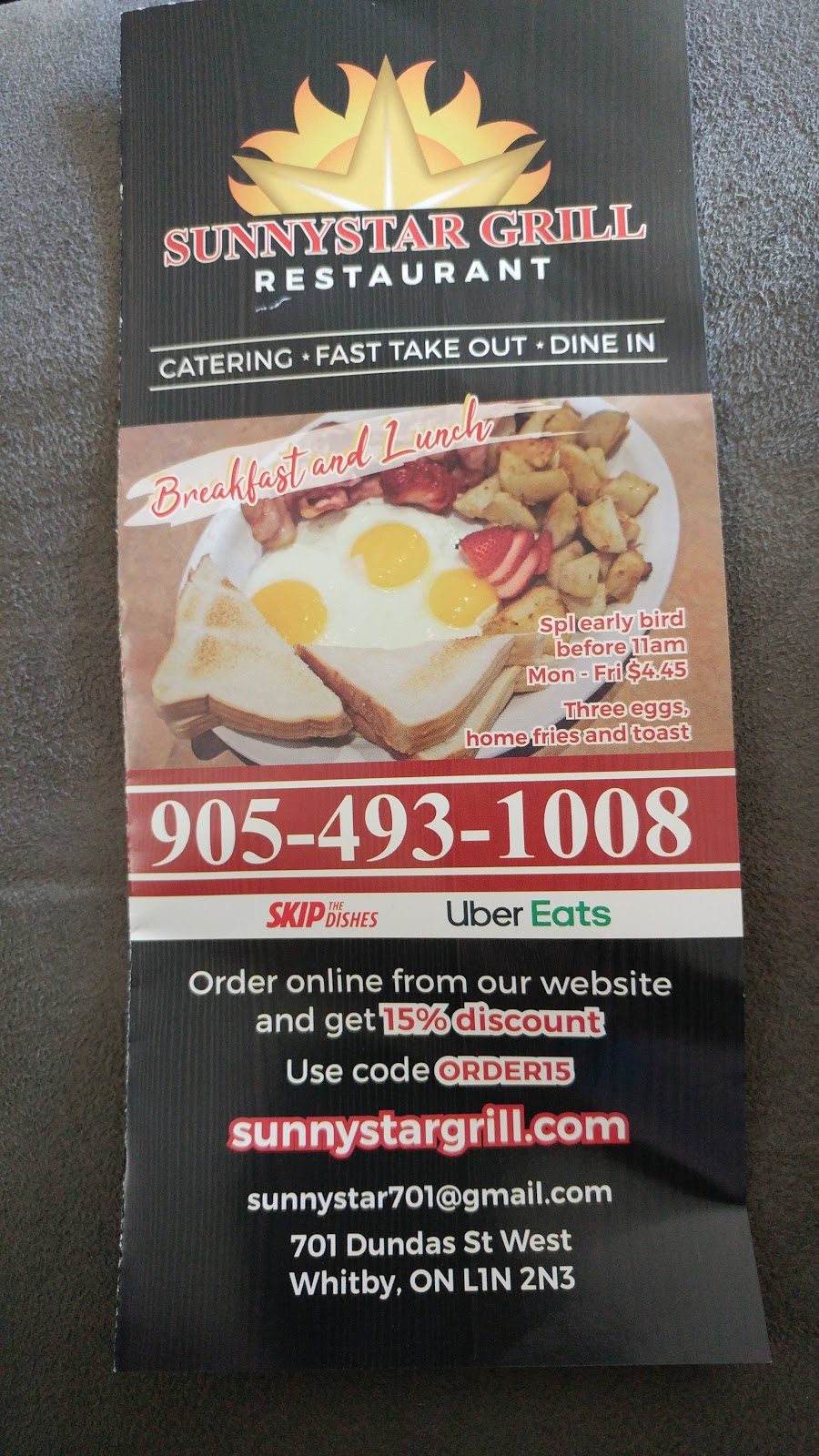 Sunny Star Grill | 701 Dundas St W Unit 1, Whitby, ON L1N 2N3, Canada | Phone: (905) 493-1008