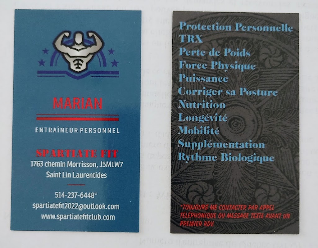 Spartiate Fit Club | 1763 Chem. Morrisson, Saint-Lin - Laurentides, QC J5M 1W7, Canada | Phone: (514) 237-6448