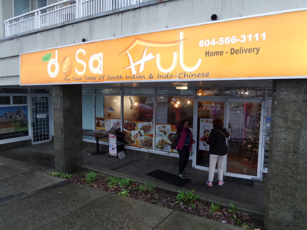 Dosa Hut | 7233 Fraser St, Vancouver, BC V5X 1R7, Canada | Phone: (604) 566-3111