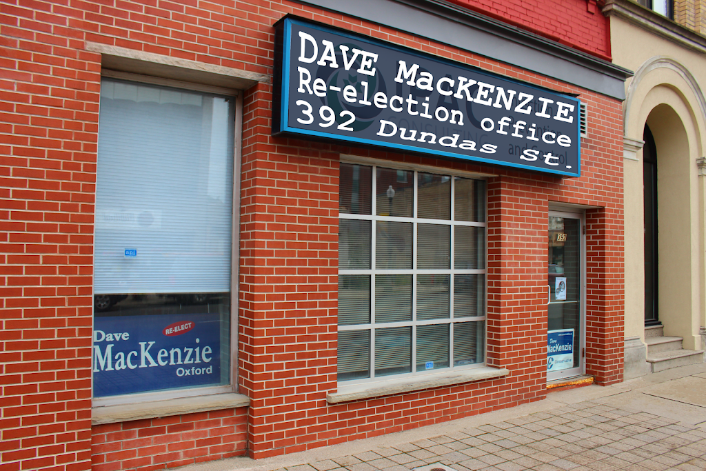 Dave MacKenzie, Member of Parliament | 208 Huron St #4, Woodstock, ON N4S 7A1, Canada | Phone: (519) 421-7690