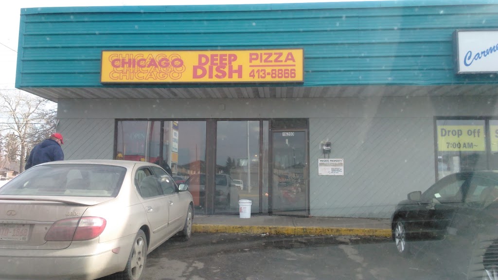 Chicago Deep Dish Pizza | 16203 Stony Plain Rd, Edmonton, AB T5P 4A2, Canada | Phone: (780) 413-8866
