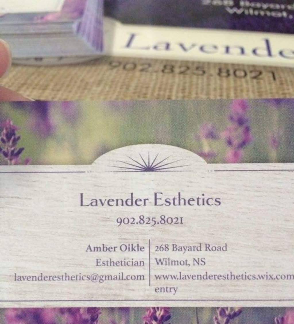 Lavender Esthetics | 268 Bayard Rd, Wilmot, NS B0P 1W0, Canada | Phone: (902) 825-8021