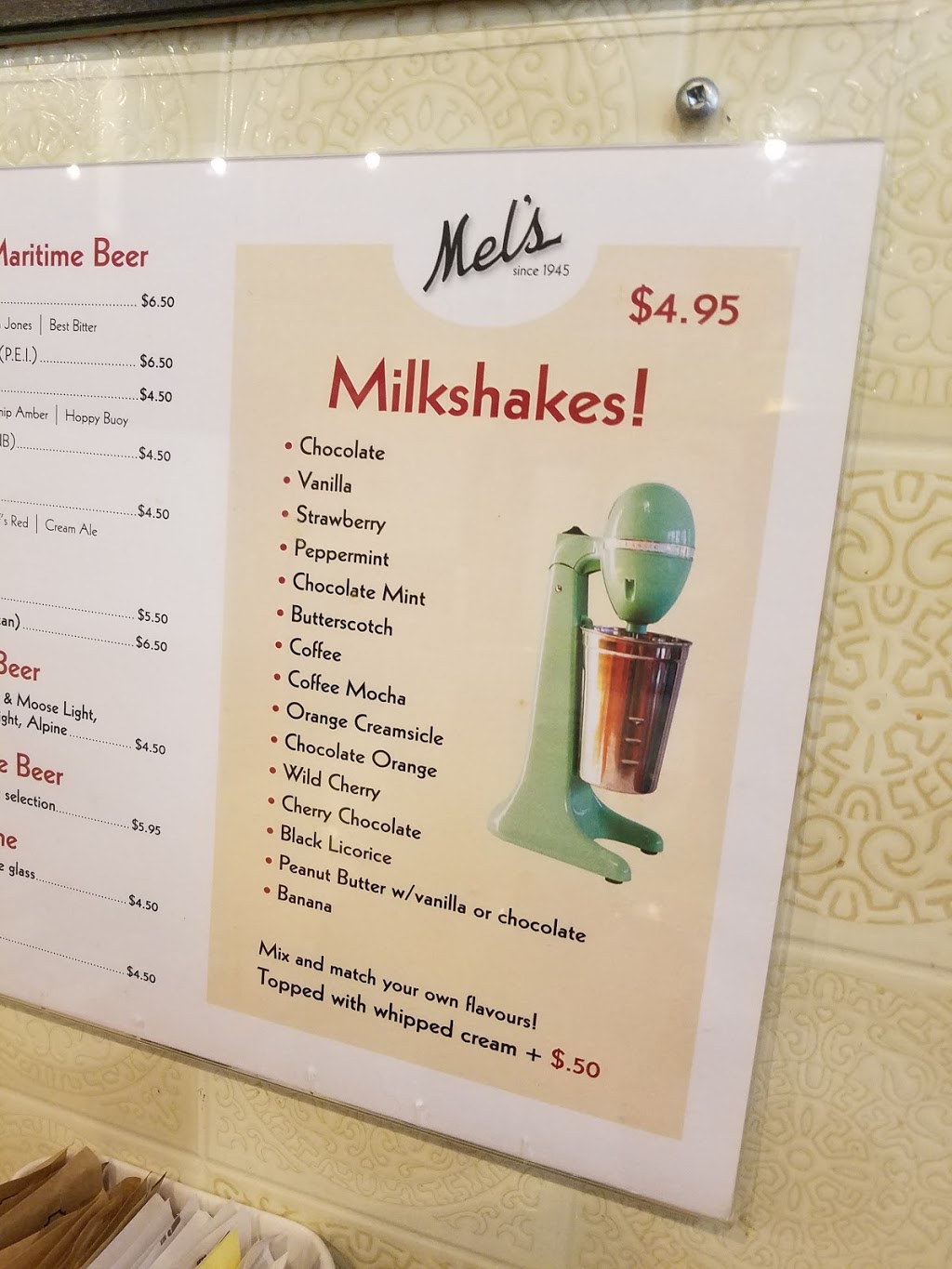 Mels Tea Room Ltd | 17 Bridge St, Sackville, NB E0A 3C0, Canada | Phone: (506) 536-1251