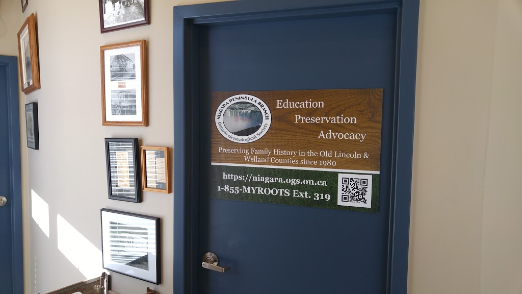 The Ontario Genealogical Society - Niagara Peninsula Branch | 50 Chapel St S, Thorold, ON L2V 2C6, Canada | Phone: (855) 697-6687 ext. 319
