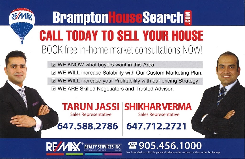 Shikhar Verma Re/max Realty Services Inc Brokerage | 164 Sandalwood Pkwy E, Brampton, ON L6Z 3S4, Canada | Phone: (647) 712-2721