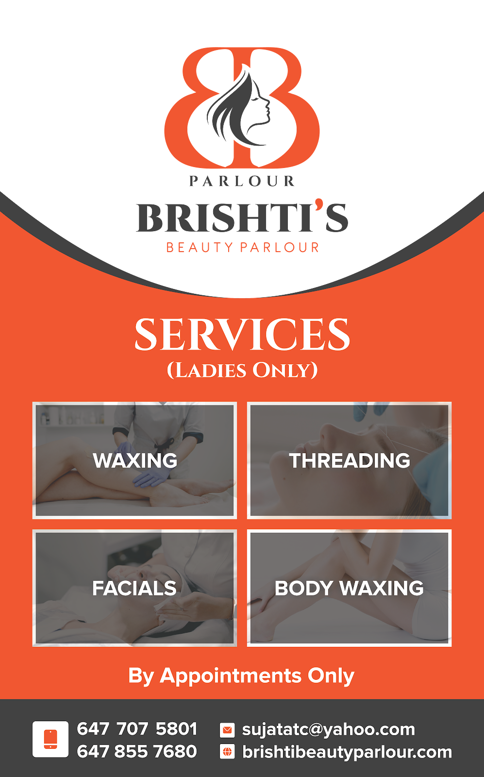 BRISHTIS BEAUTY PARLOUR | 4465 Sheppard Ave E Unit# 20, Scarborough, ON M1S 5H9, Canada | Phone: (647) 707-5801