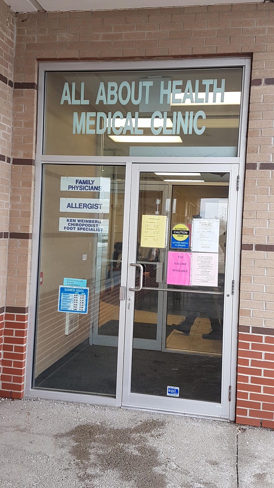 All About Health Medical Centre | 1070 Major Mackenzie Dr E, Richmond Hill, ON L4S 1P3, Canada | Phone: (905) 884-0666