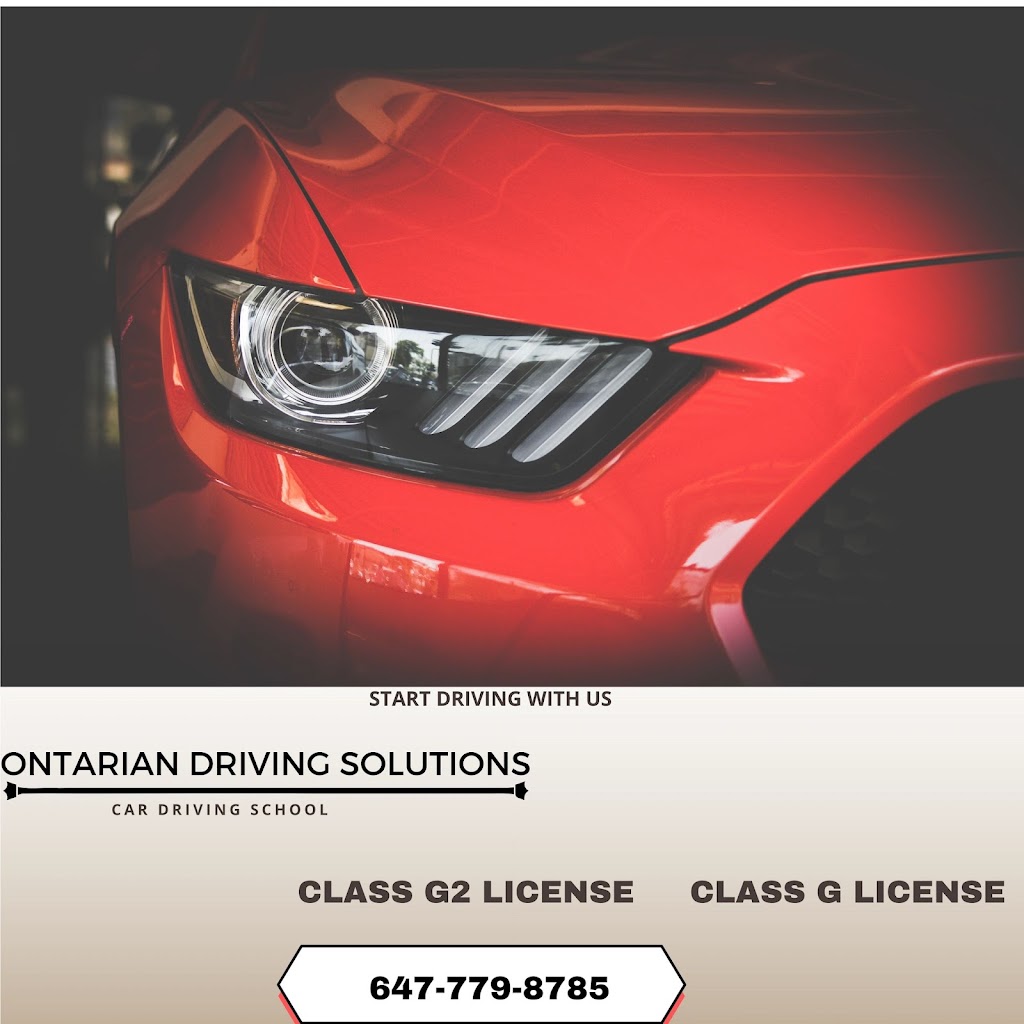 ONTARIAN driving solutions (car driving school) | 172 Cinrickbar Dr, Toronto, ON M9W 6W4, Canada | Phone: (647) 779-8785