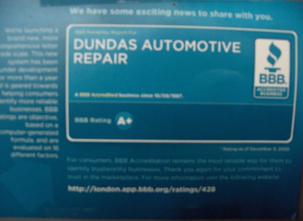 Dundas Automotive Repair | 1220 Dundas St, London, ON N5W 3B2, Canada | Phone: (519) 455-9470