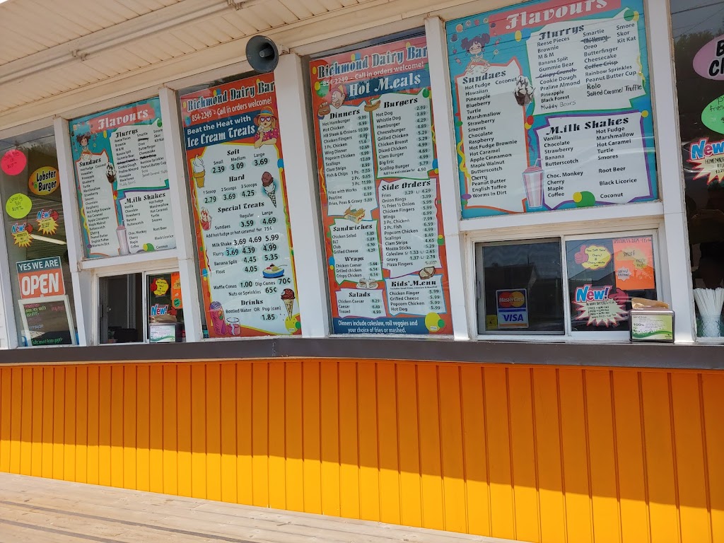 Richmond Dairy Bar | 31376 Western Rd, Wellington, PE C0B 1Y0, Canada | Phone: (902) 854-2249