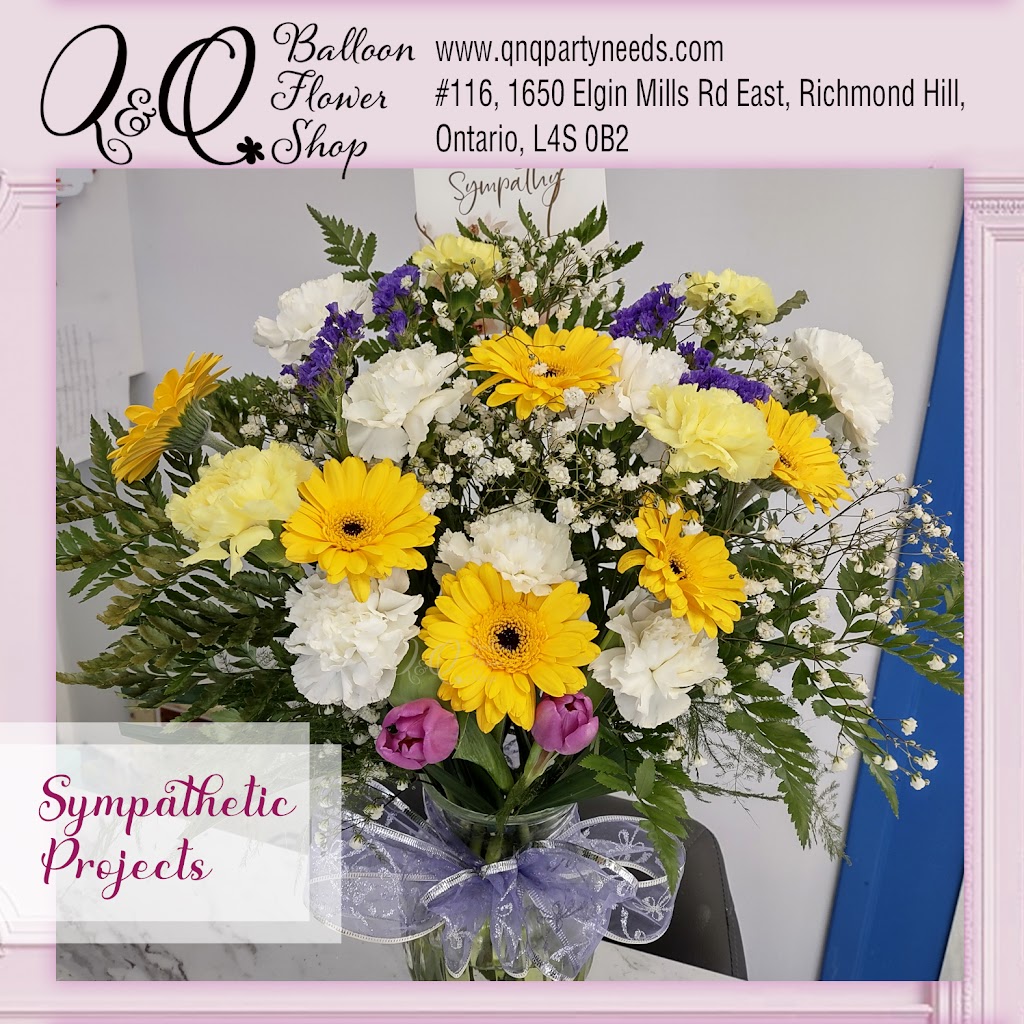 Q&Q Balloon Flower Shop | 1650 Elgin Mills Rd E unit 116, Richmond Hill, ON L4S 1M5, Canada | Phone: (905) 758-2901