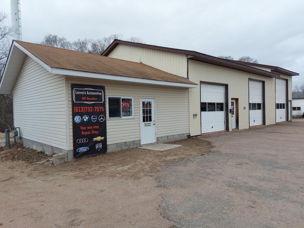 Lennys Automotive | 482 Boundary Rd E, Pembroke, ON K8A 6L5, Canada | Phone: (613) 732-7575