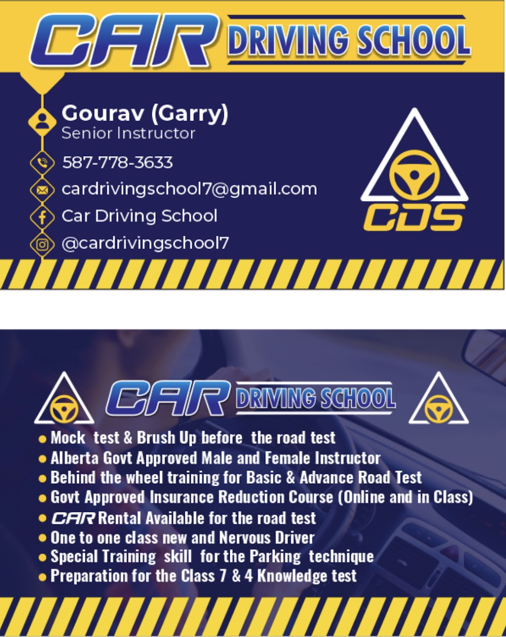 CAR Driving School | 2009 15 Ave NW, Edmonton, AB T6T 1B6, Canada | Phone: (587) 778-3633