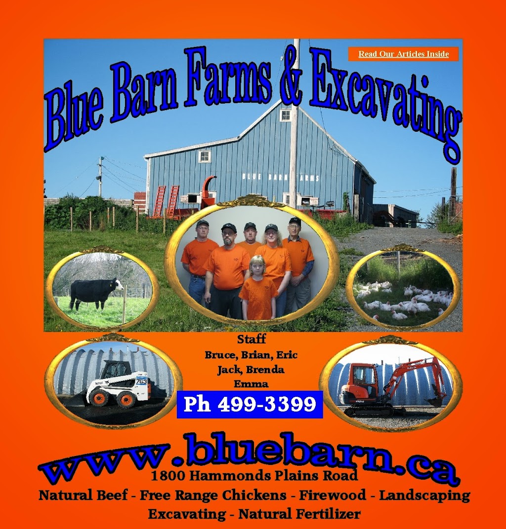 Blue Barn Excavating | 1800 Hammonds Plains Rd, Hammonds Plains, NS B4B 1P5, Canada | Phone: (902) 499-3399