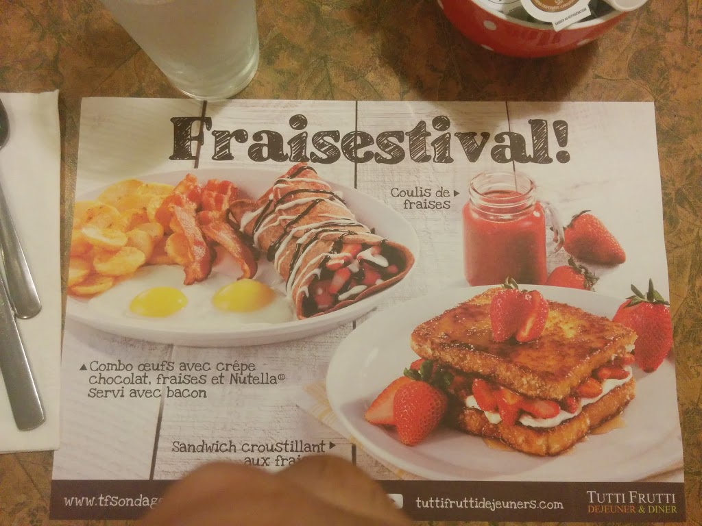 Tutti Frutti déjeuner et diner | 1096 Boulevard Moody, Terrebonne, QC J6W 3K9, Canada | Phone: (450) 961-3333