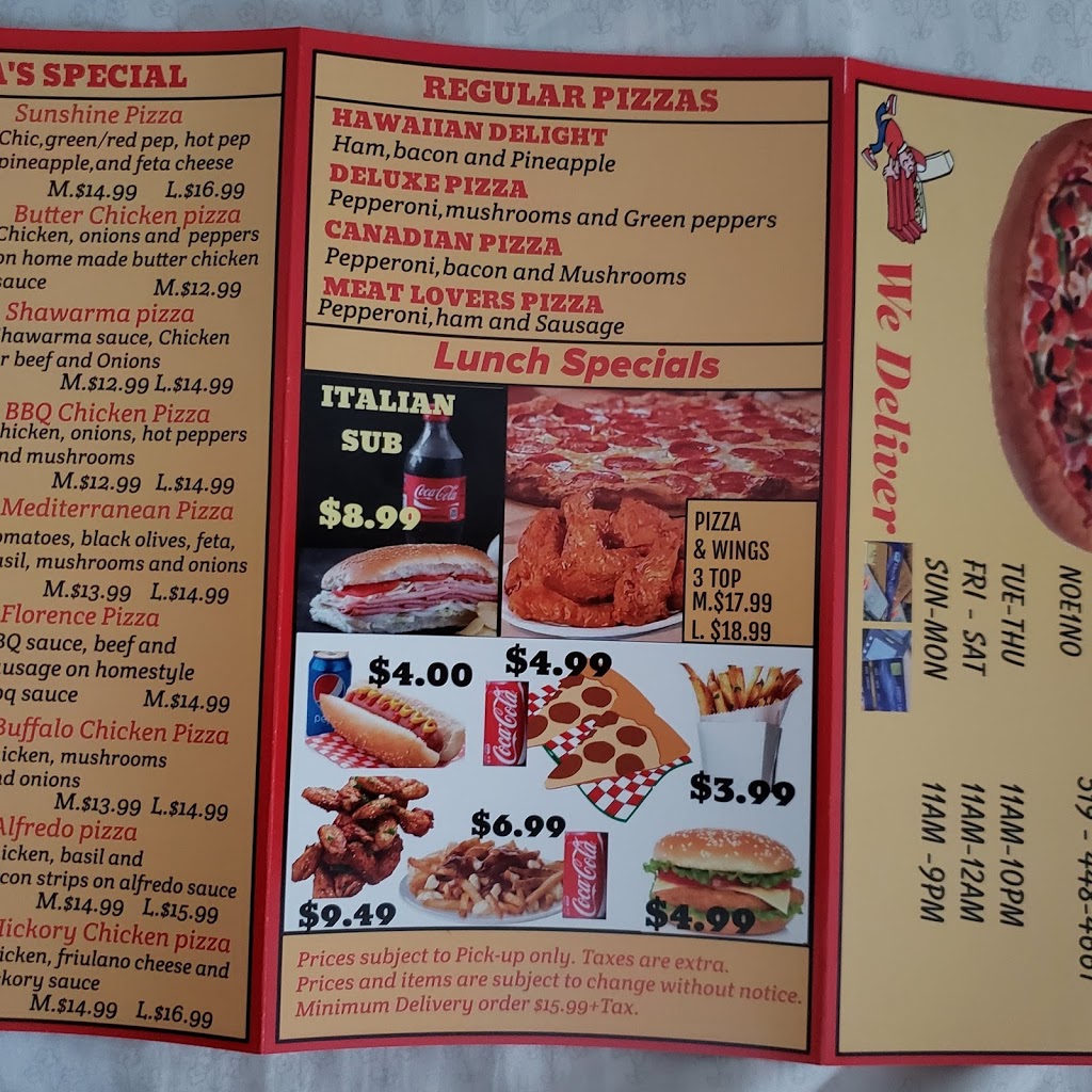 Floras homestyle pizza | 48 Main St S, Saint George, ON N0E 1N0, Canada | Phone: (519) 448-4400