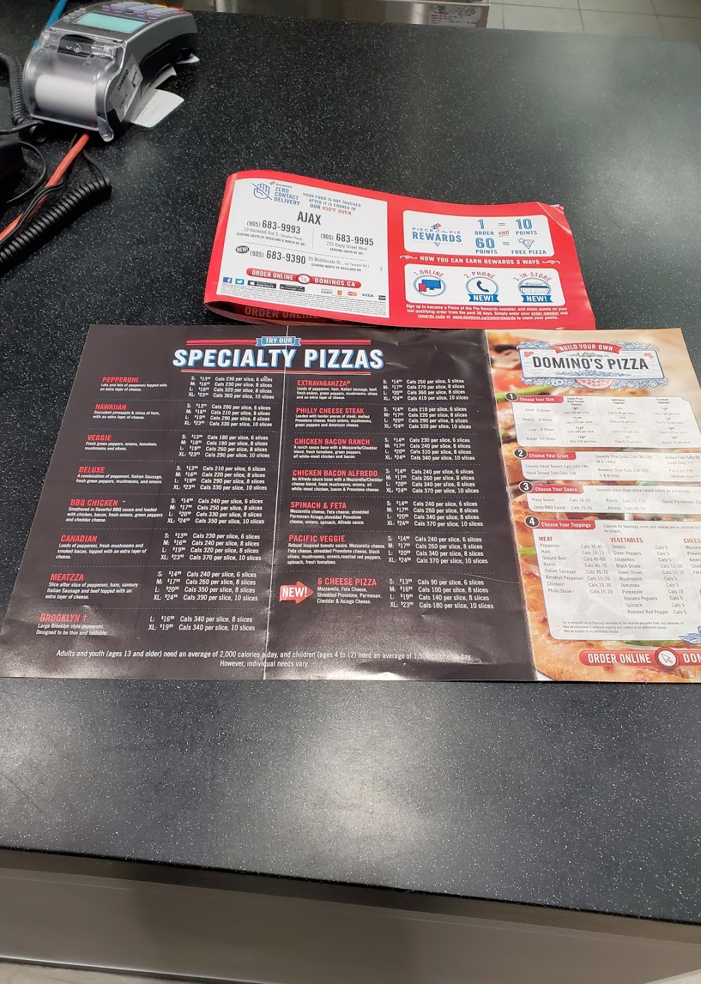 Domino's Pizza 95 Middlecote Dr Unit D3, Ajax, ON L1T 0K3, Canada