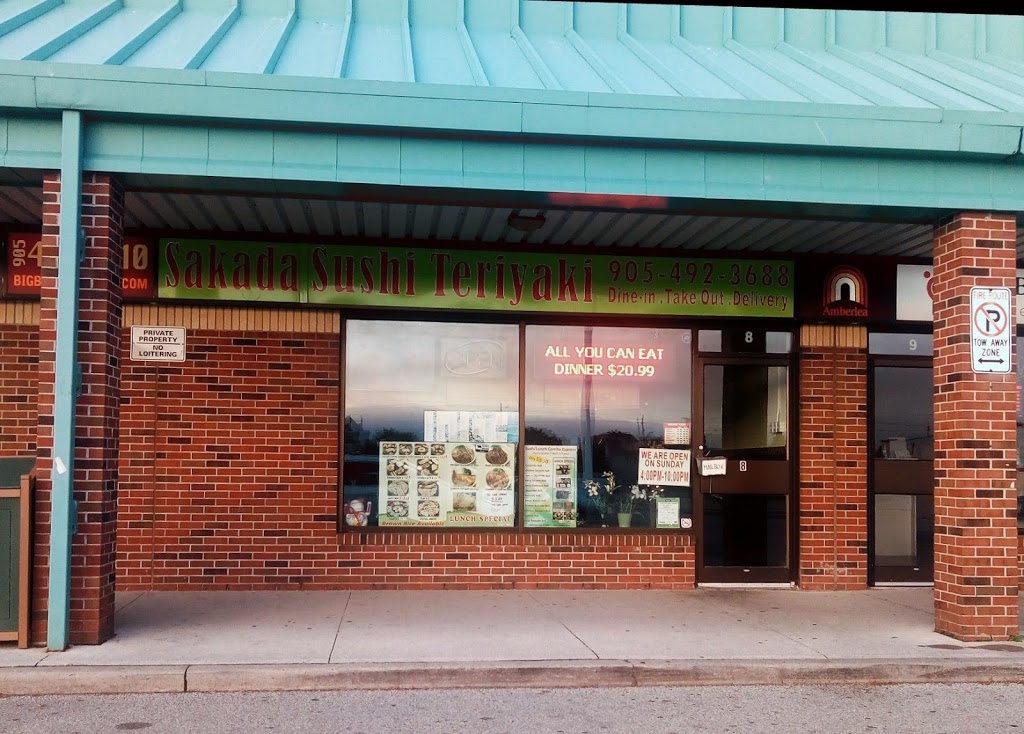 Sakada Sushi Teriyaki Restaurant | 1822 Whites Rd N, Pickering, ON L1V 1R9, Canada | Phone: (905) 492-3688