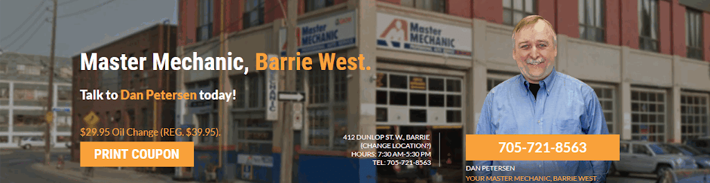 Barrie West Master Mechanic | 412 Dunlop St W, Barrie, ON L4N 1C2, Canada | Phone: (705) 721-8563