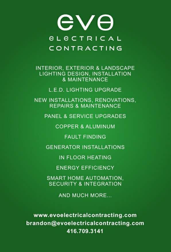 EVO Electrical Contracting | 135 Fourth Ave, Shelburne, ON L9V 2X1, Canada | Phone: (519) 217-8386
