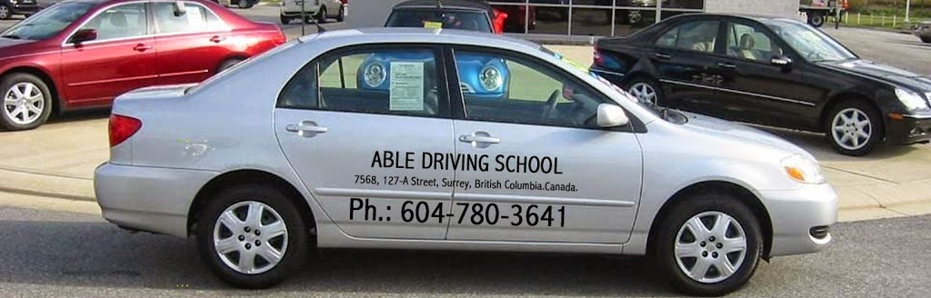Able Driving School | 7568 127 St, Surrey, BC V3W 0G2, Canada | Phone: (604) 780-3641