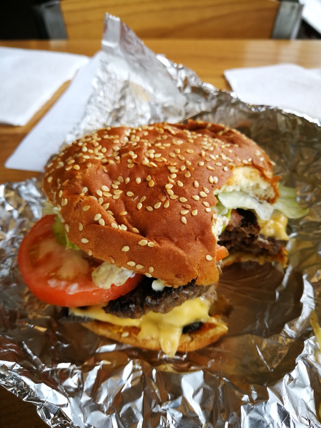 Five Guys | 33 Heritage Meadows Way SE, Calgary, AB T2H 3B3, Canada | Phone: (403) 252-3373