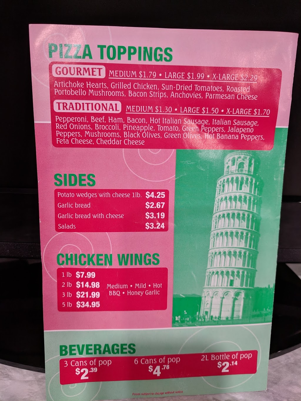 Pizza Bella | 3009 Lobsinger Line, St. Clements, ON N0B 2M0, Canada | Phone: (519) 699-5447