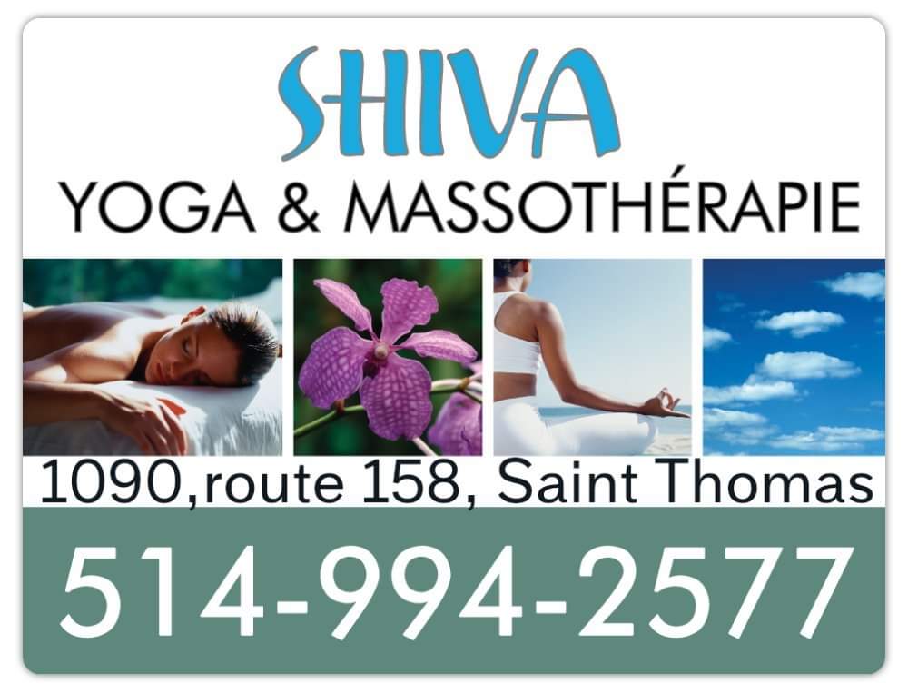 SHIVA YOGA & MASSOTHÉRAPIE | 1090 QC-158, Saint-Thomas, QC J0K 3L0, Canada | Phone: (514) 994-2577