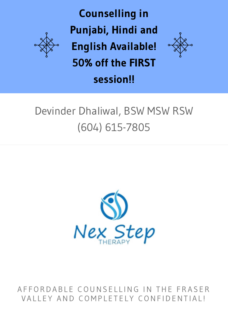 Nex Step Therapy | 34334 Forrest Terrace #212, Abbotsford, BC V2B 2G7, Canada | Phone: (604) 615-7805